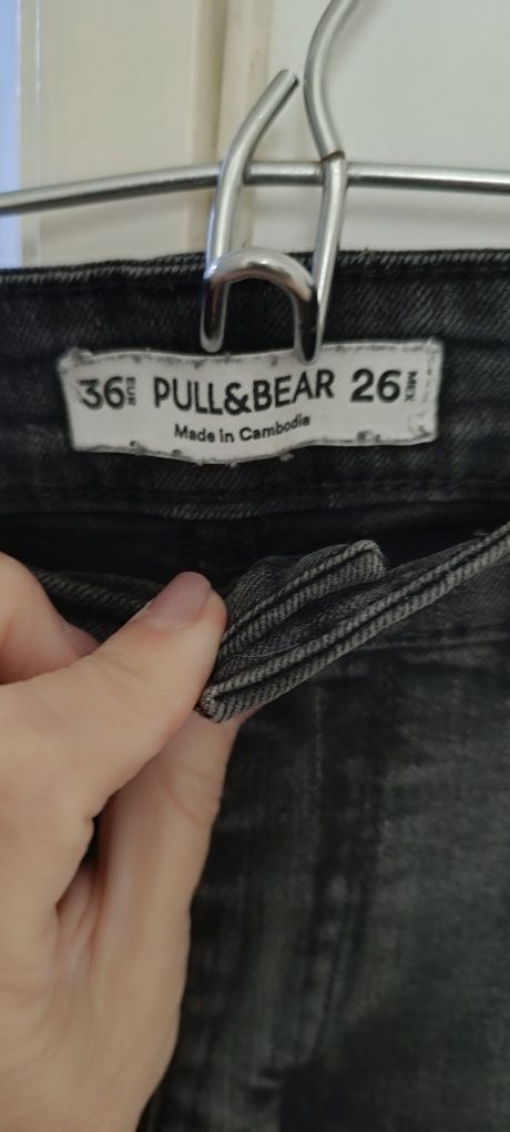 Calças de ganga pretas tamanho 36. Pull & Bear. Usadas