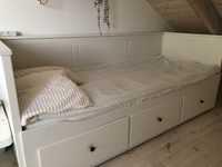 Łóżko Hemnes Ikea rozkładane dwa materace