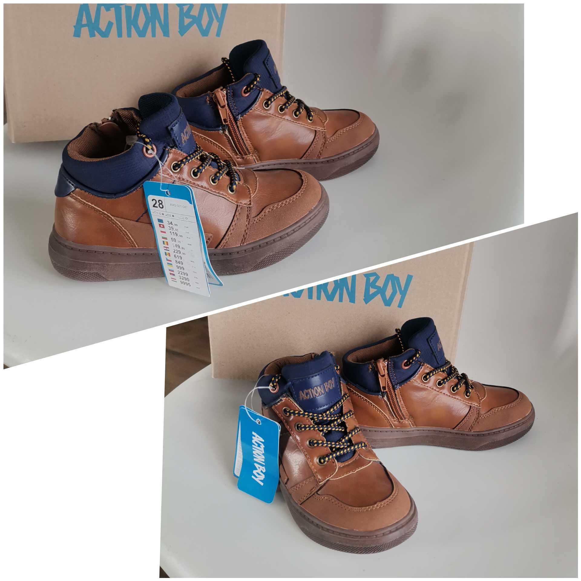 Nowe buty 28 dł 18 cm przejściowe butyAction Boy CCC buty 28 botki
