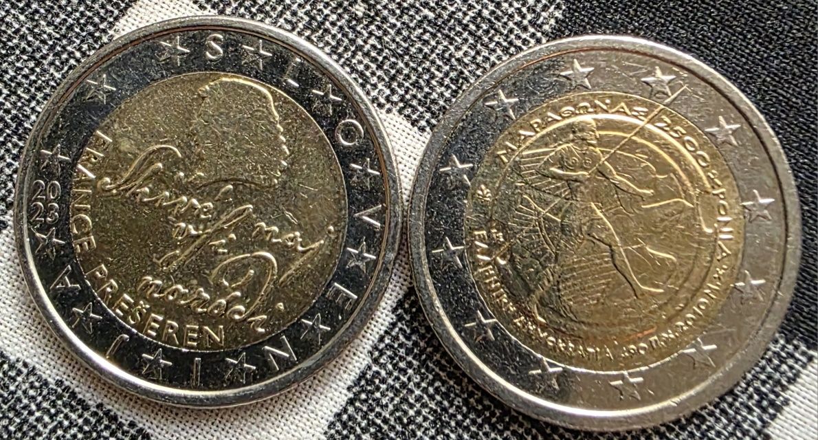 66монет по 2 євро,всі різні