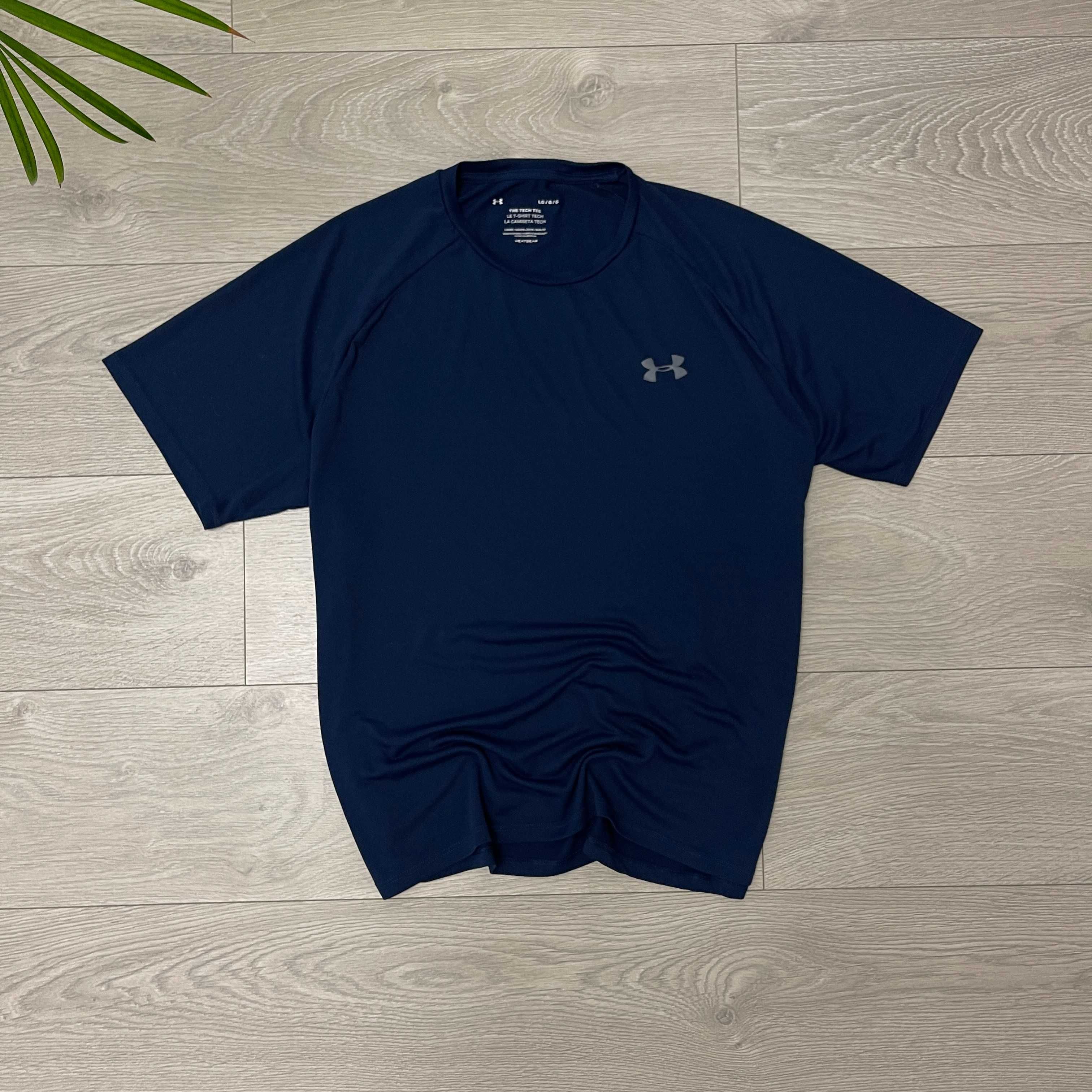 Темно синя Футболка Андер Армор Under Armour Tech Tee, Розмір L