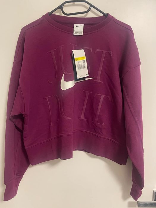 Fioletowa damska bluza oversize Nike Dri-fit S