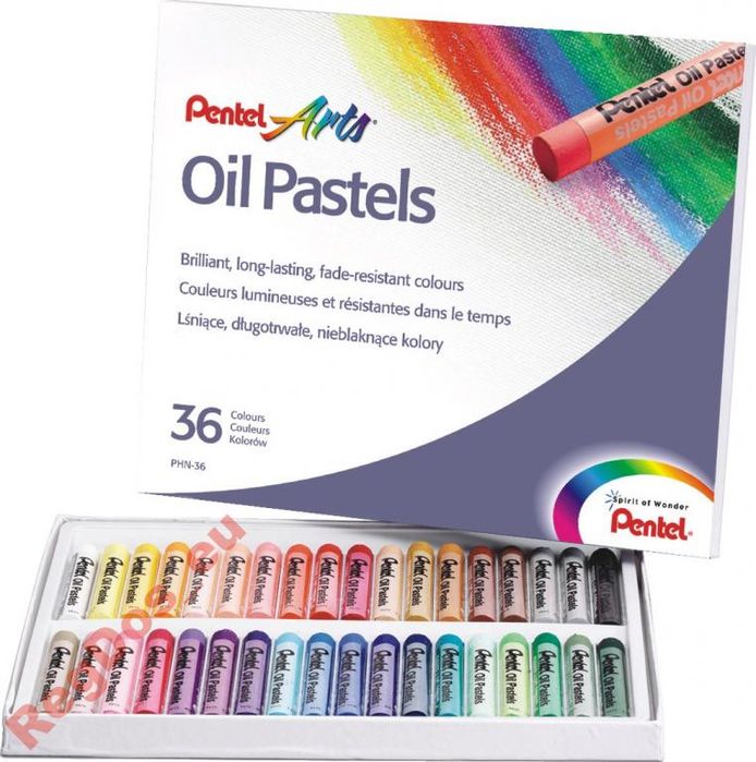 Pentel Pastele Olejne 36 Kolorów Oil Pastels W-Wa