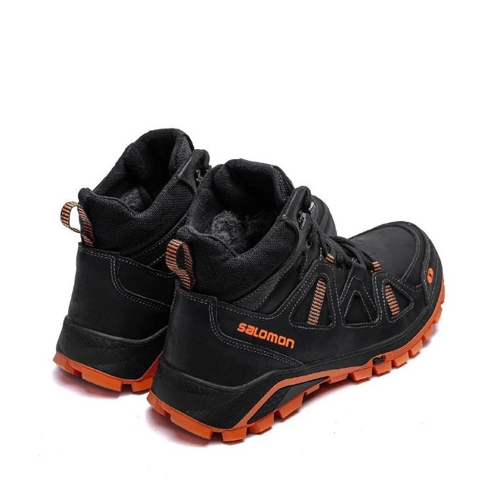 Зимові кросівки чоловічі шкіряні на хутрі Salomon SP Cross 40-45р