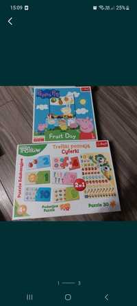 Gry edukacyjne Trefliki Peppa pig (cyfry,  owoce)