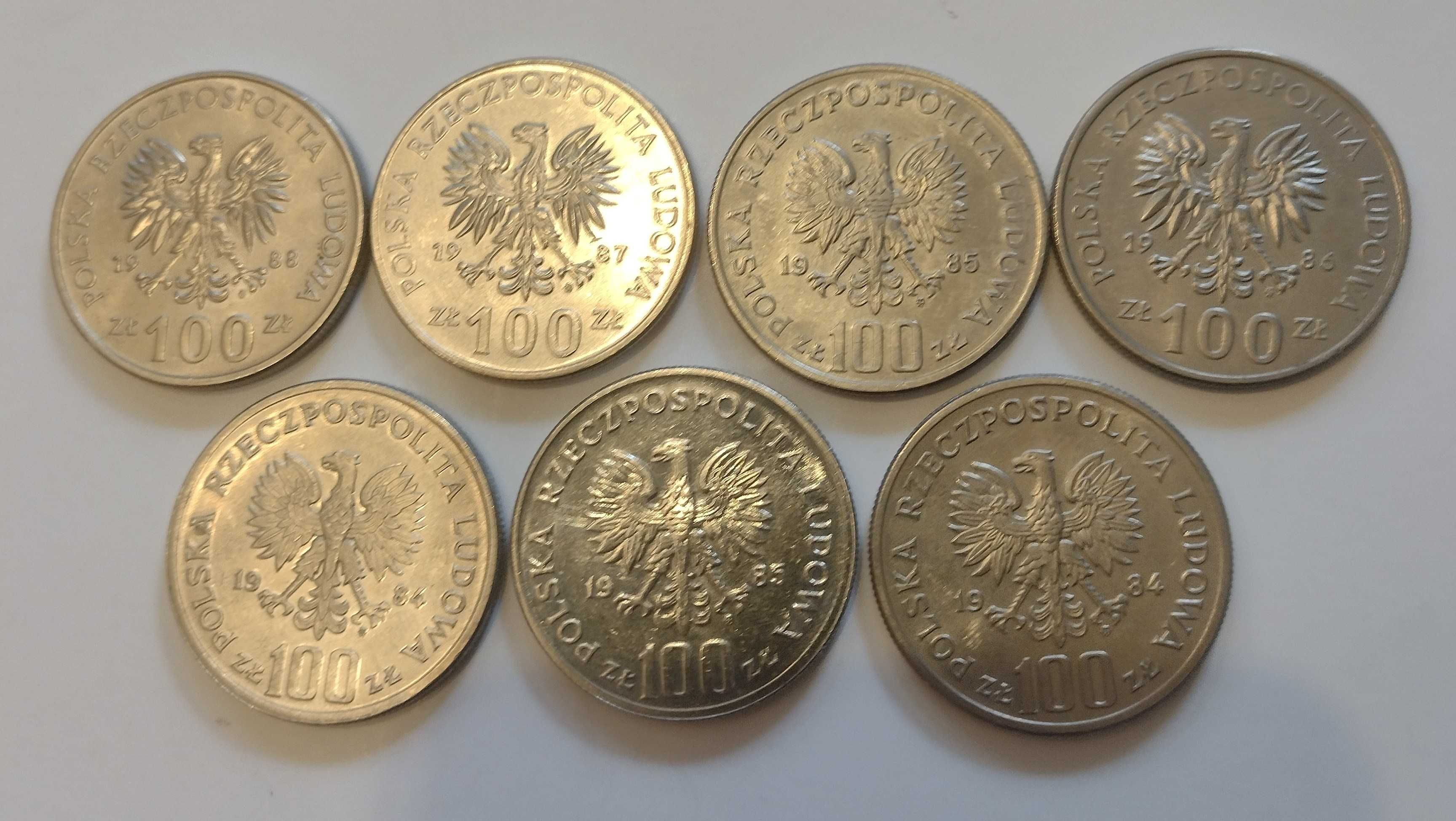 Monety 100 zł PRL lata 1980