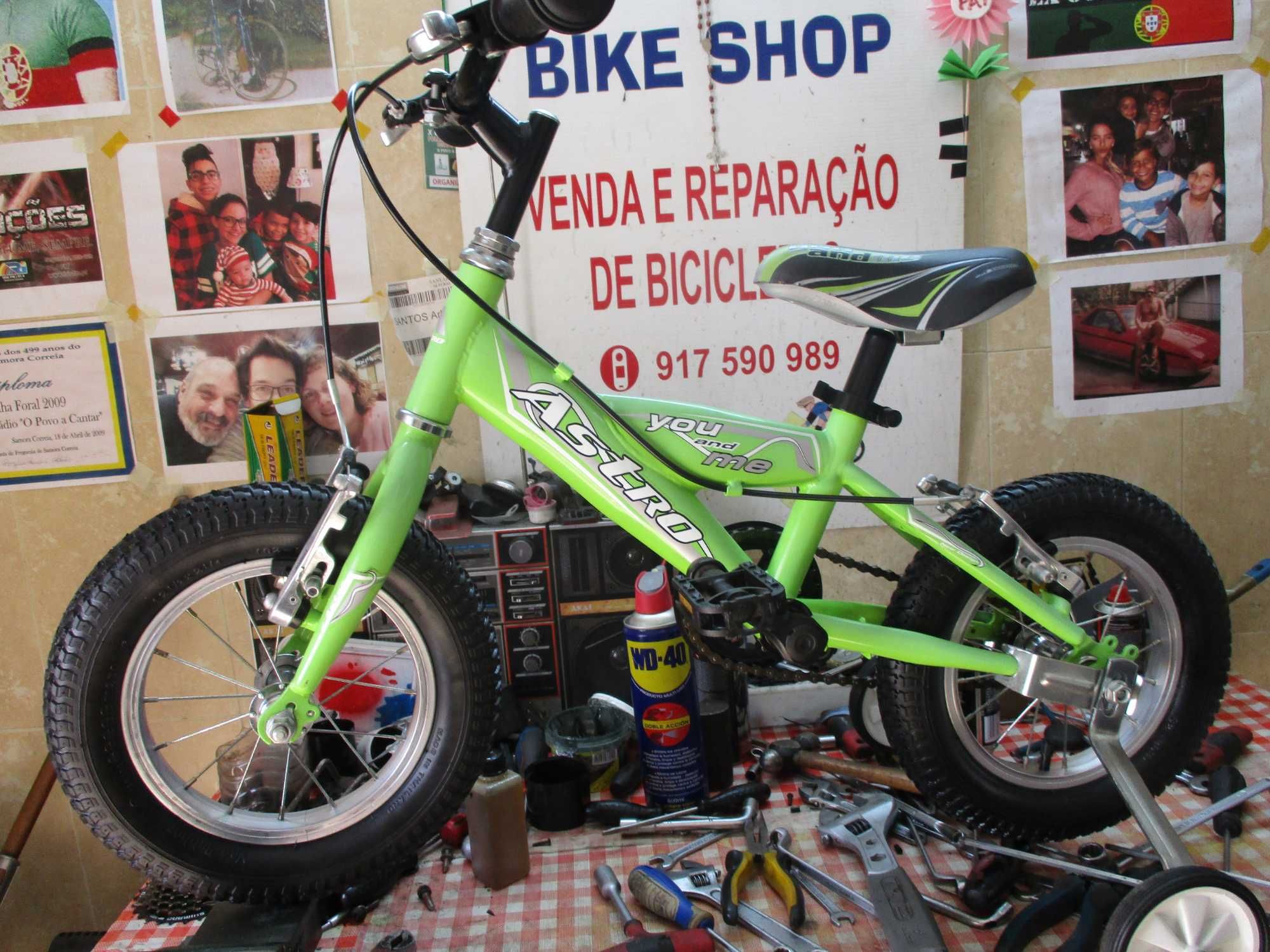 Bicicleta criança 3/4 anos, c/ rodinhas