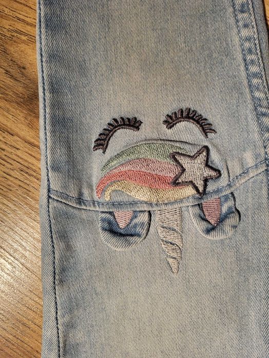 Dżinsy Z jednorożkami