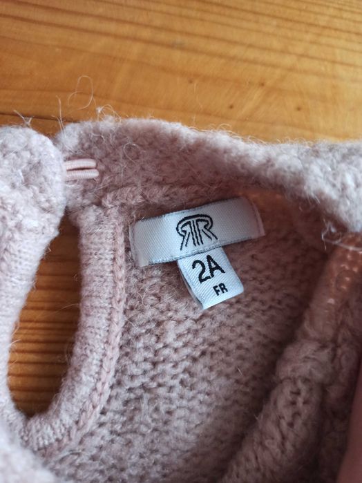 Sweter dla dziewczynki 86 wełna wool alpaka La Redoute