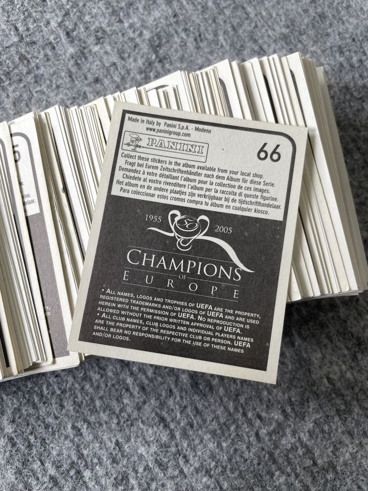 League Of Champions(Champions of Europe) 1955/2005 Panini