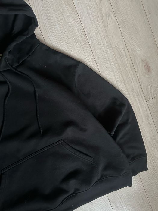 Худі кофта з капюшоном чорна кроп фіт H&M s m , с м