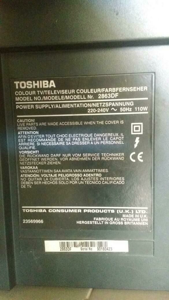 TV Toshiba 28" / 71 cms