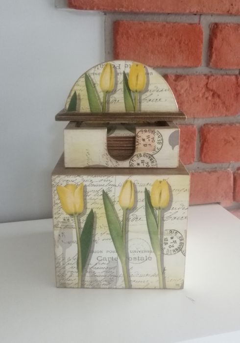 Podkładki,chustecznik,serwetnik-prezent Dzień Mamy,urodziny,imieniny