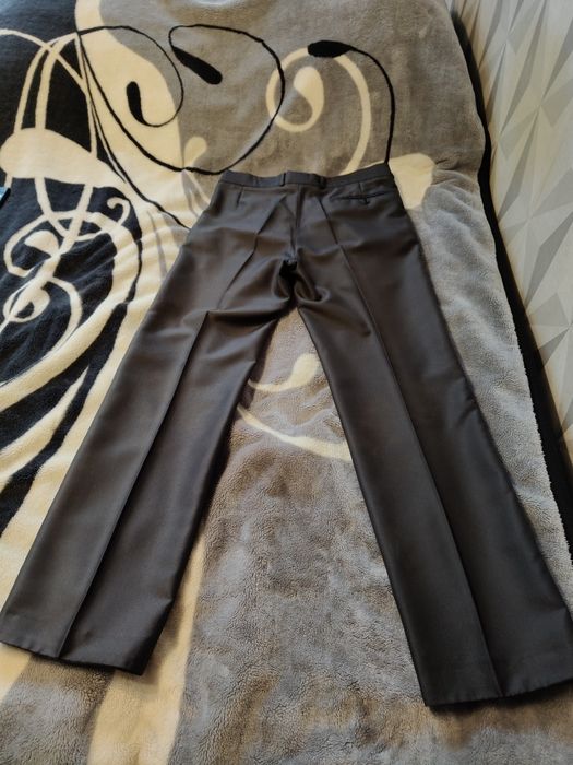 Garnitur slim Maurice Olbert - grafitowy w paski - 176cm