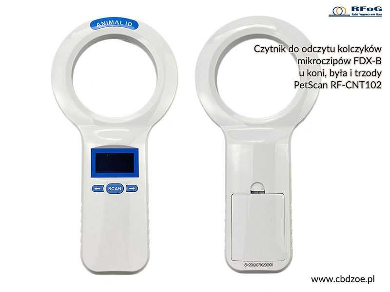 Czytnik mikroczipów PetScan FDX-B-RF-CNT102 od CBDZOE