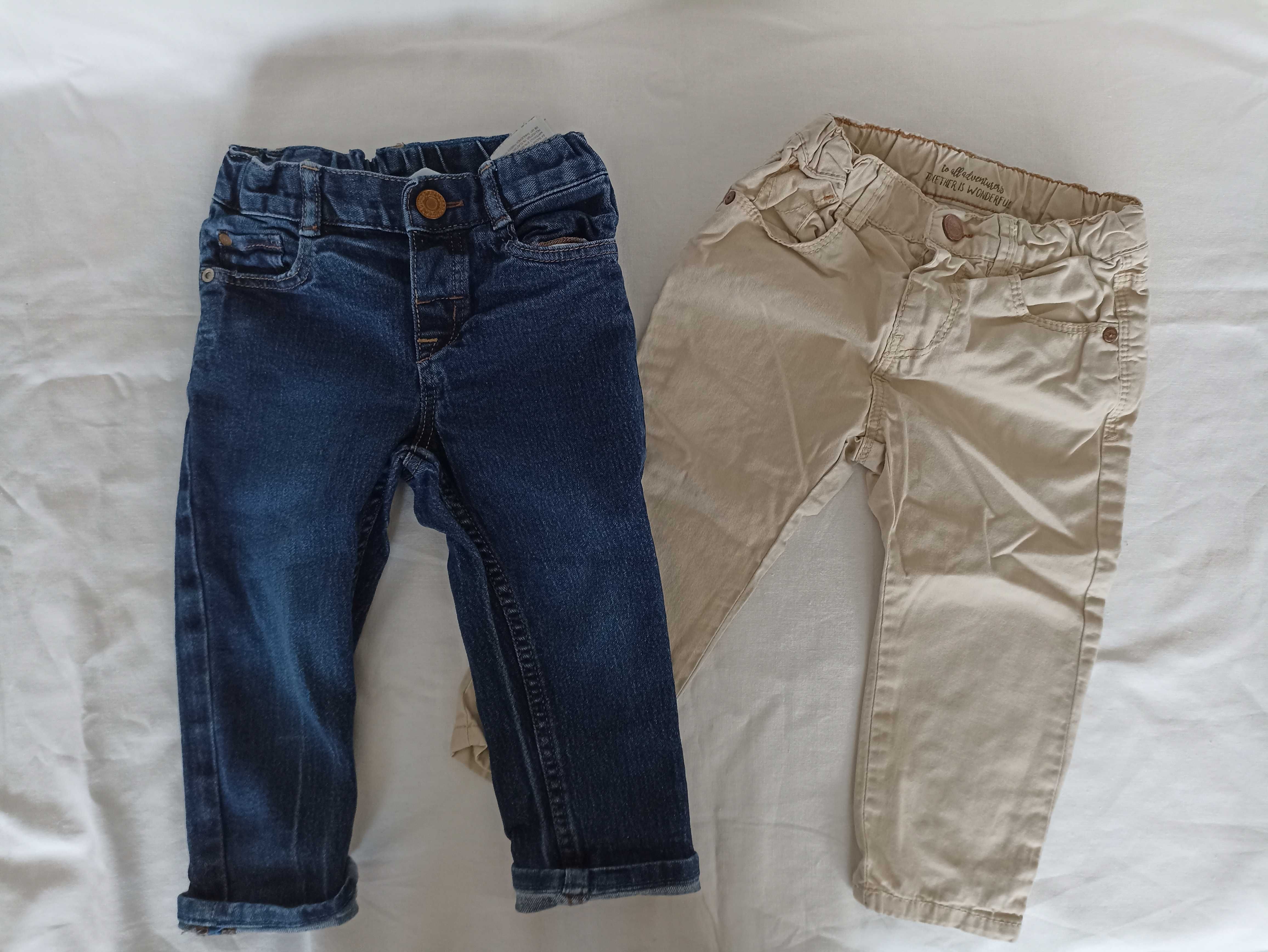 Spodnie chłopięce jeansowe eleganckie komplet 86