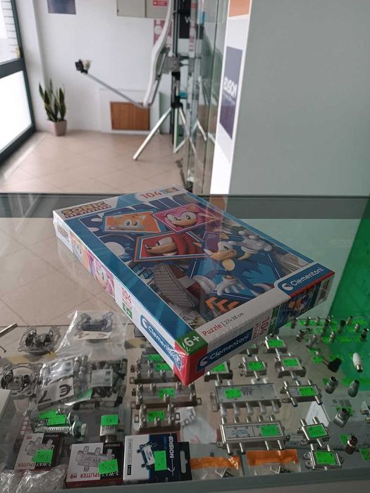 Puzzle Clementoni Sonic The Hedgehog Super Color 27x38cm 104 peças