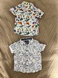 Комплект дитячих літніх рубашок на хлопчика 12-18 міс 80-86 см