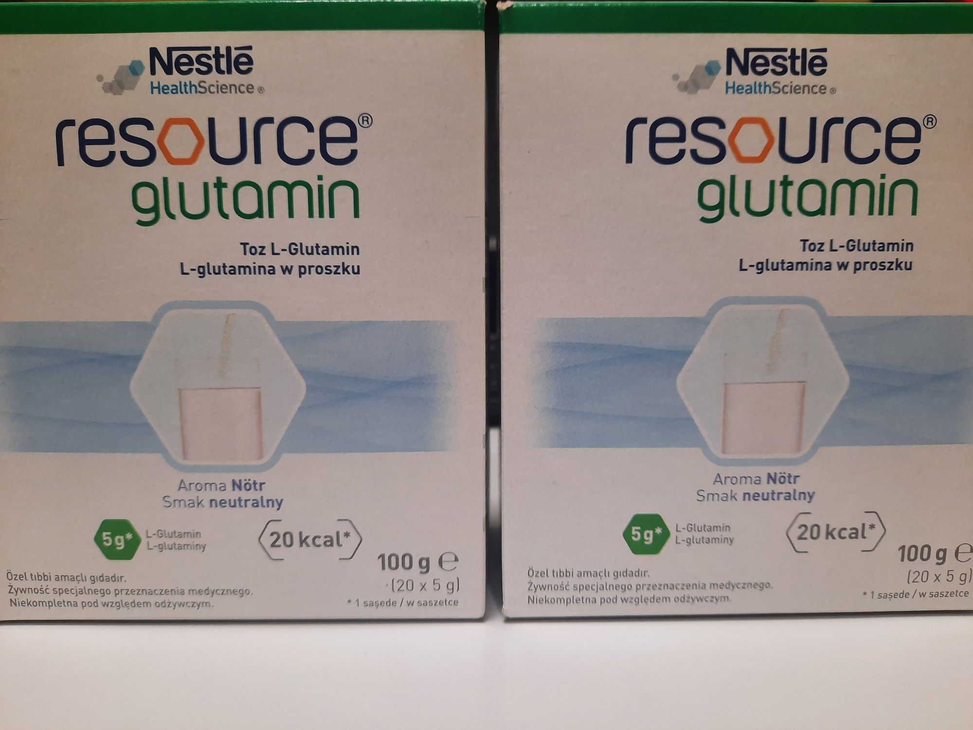 Resource Glutamin proszek 20 x 5g  2 opakowania