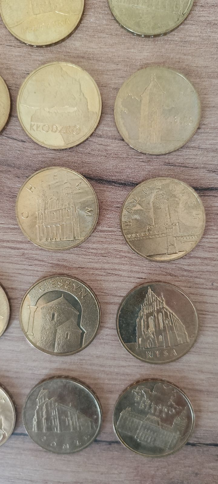 Monety miasta historyczne 2 złote 32 sztuki