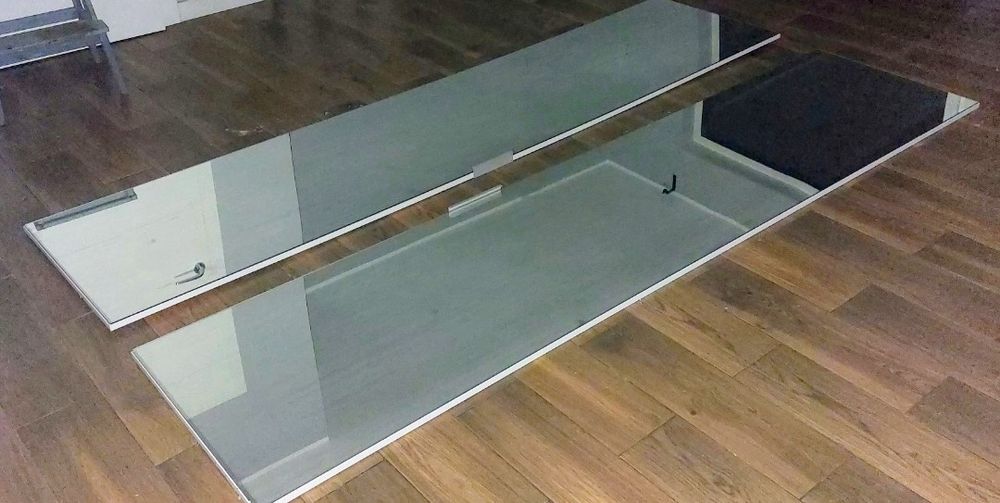 Drzwi Fronty  z Lustrem 2 sztuki  276 cm x 51 cm do Szafy Garderoby