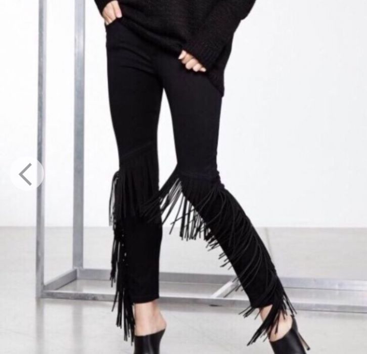 Spodnie z fredzlami- mohito Anja Rubik