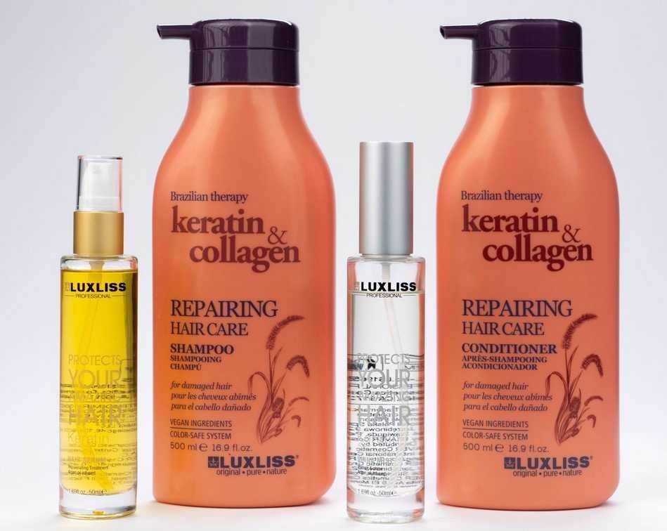 Набор Luxliss Repairing Hair Care keratin & collagen с кератином