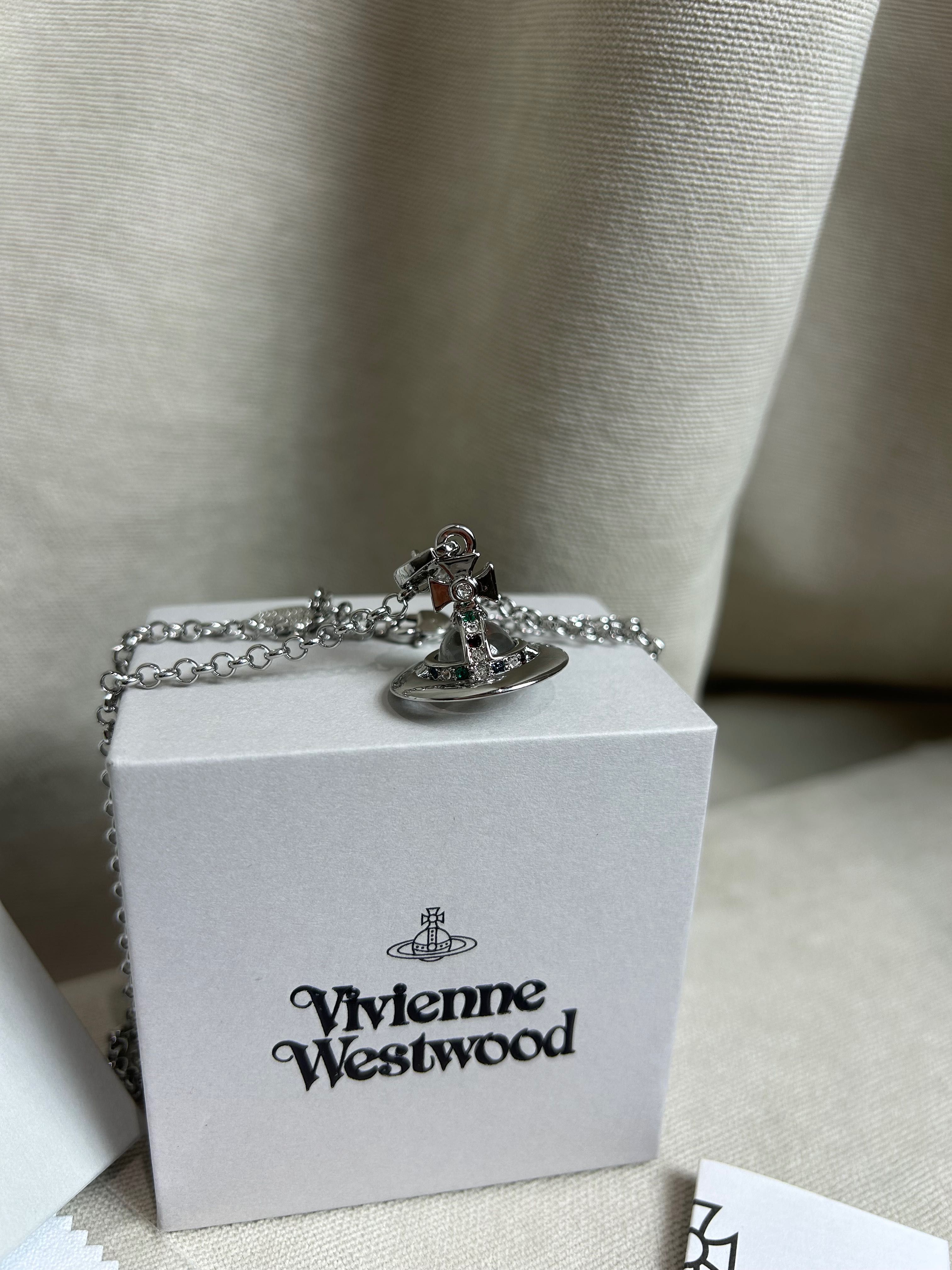 Vivienne Westwood Saturn Orb Mini оригинал подвеска кулон серебристый