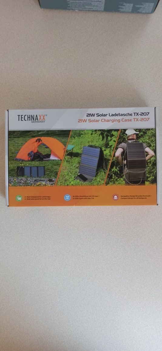 Ładowarka słoneczna Panel solarny Technaxx TX-207