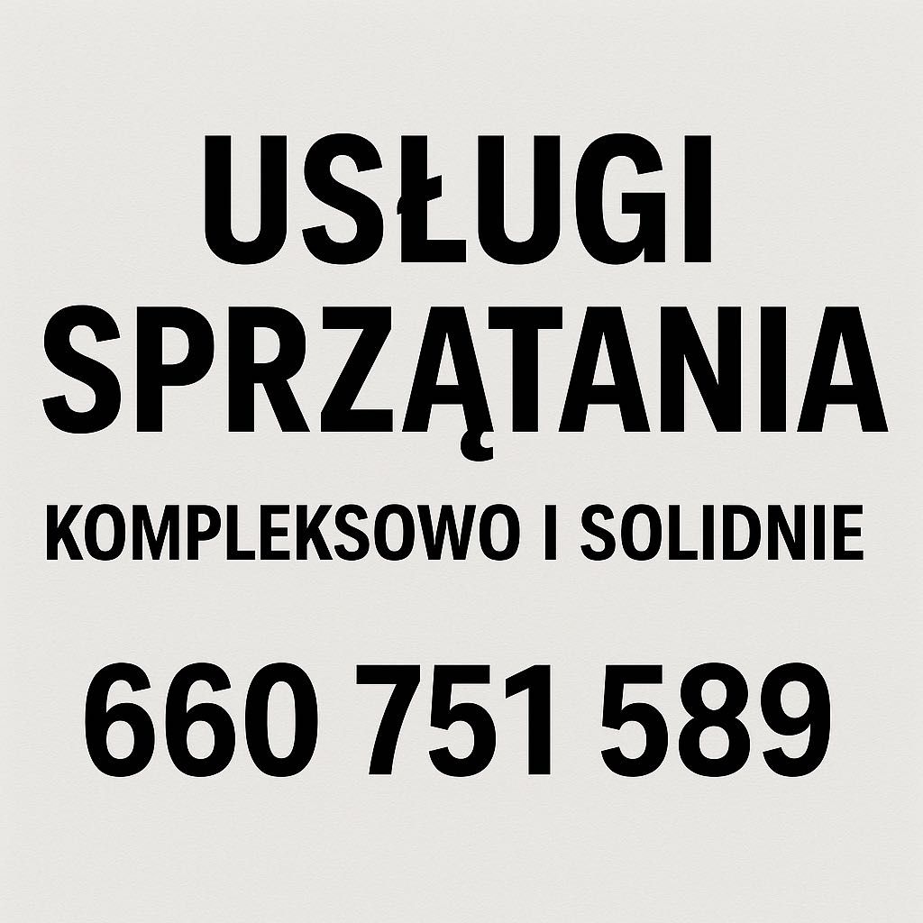 Usługi sprzątania – kompleksowo i solidnie