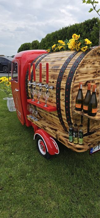 Prosecco Van bar mobilny eventy wesela ślub atrakcje piwo prosecco