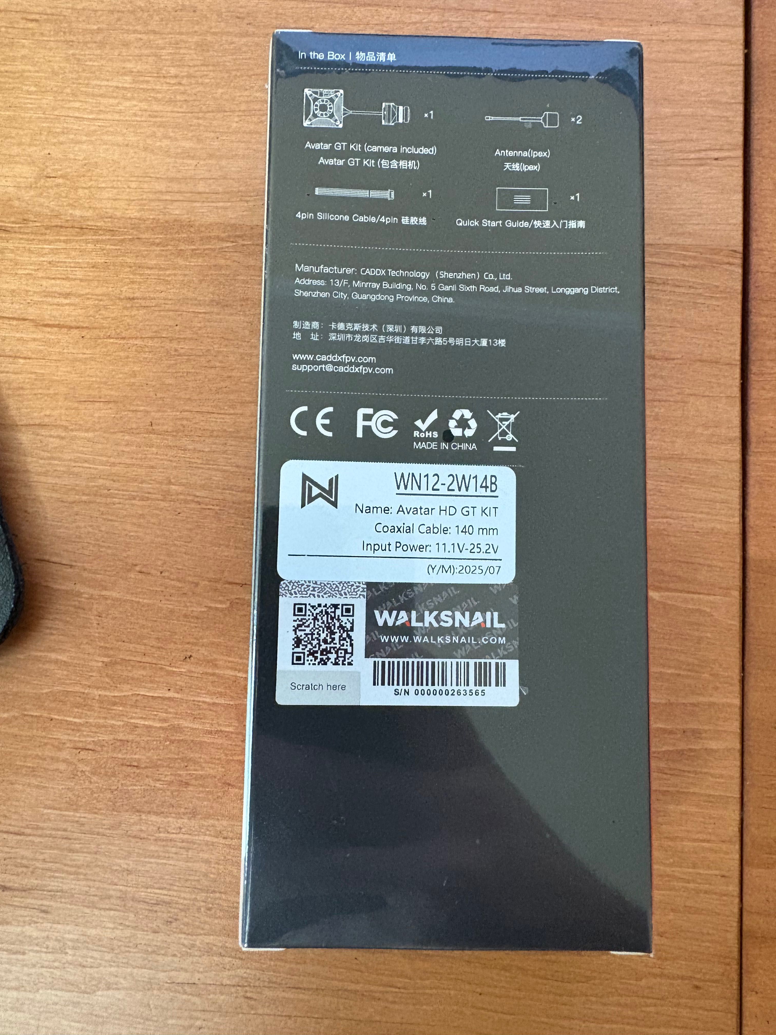 Caddx Walksnail Avatar GT KIT