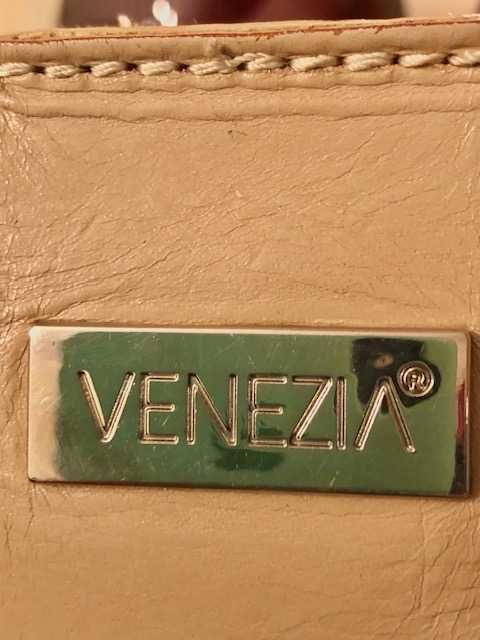 Włoska  skórzana torba shopperka