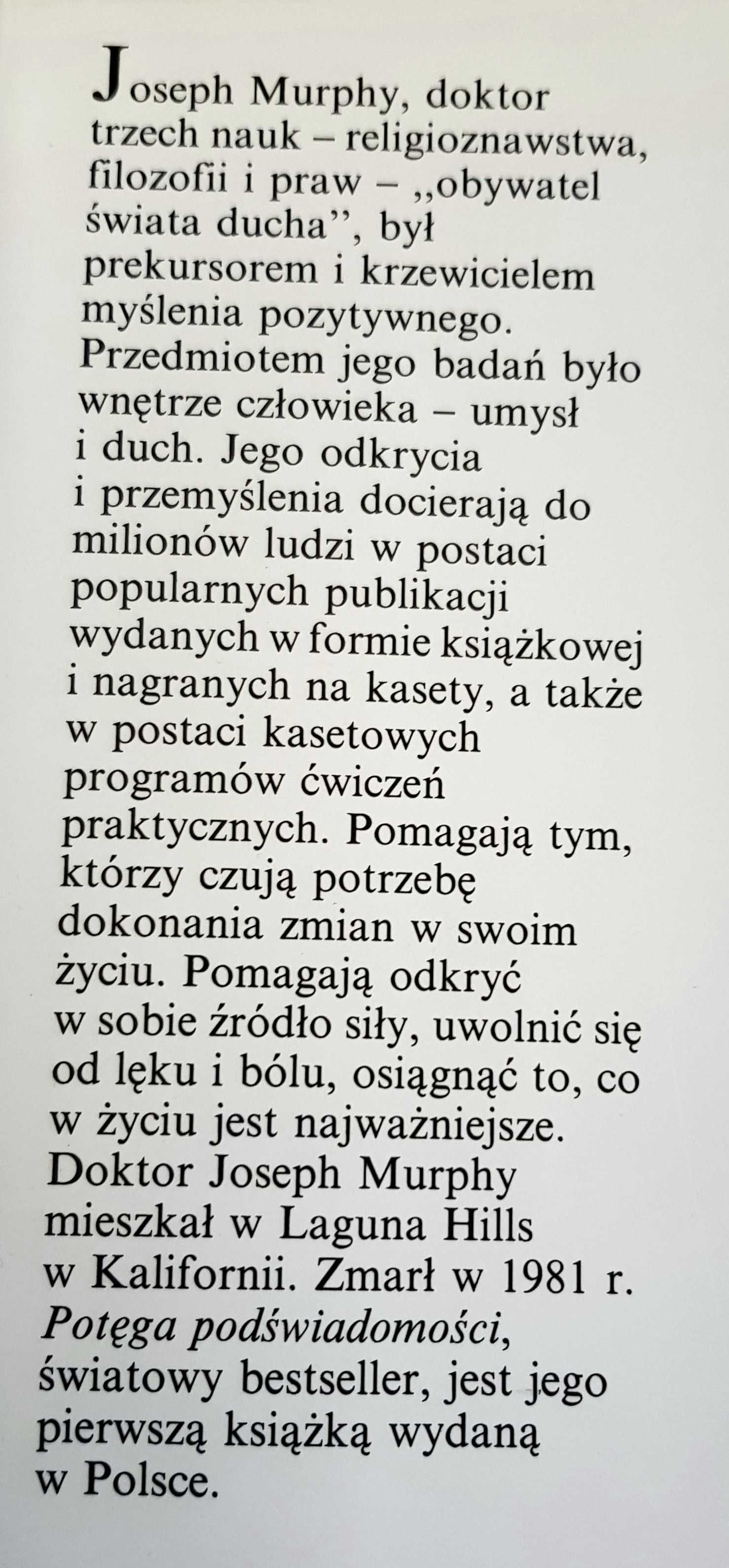 Potęga Podświadomości  Joseph Murphy