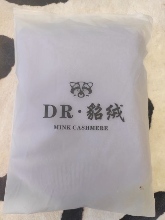 Sweter kaszmir golf fioletowy L