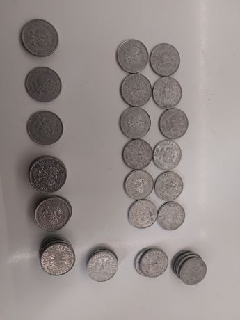45 sztuk 1zł od roku 1974 do 1988 monety moneta PRL