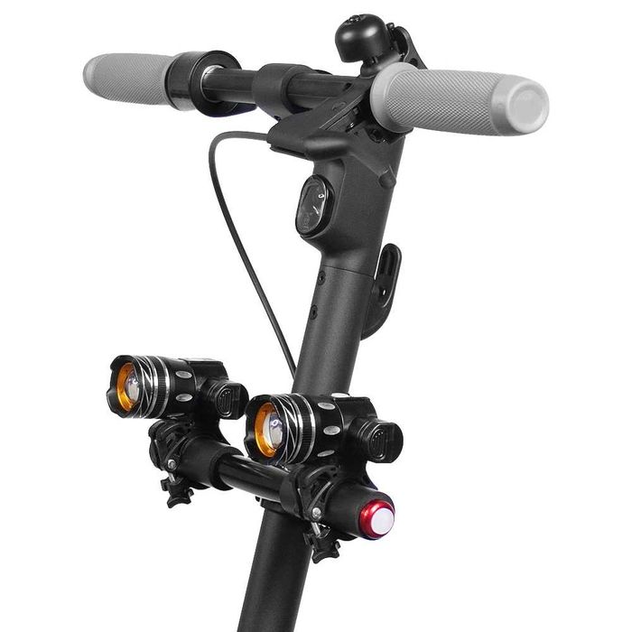 Suporte com Luzes carregamento USB para Trotinete