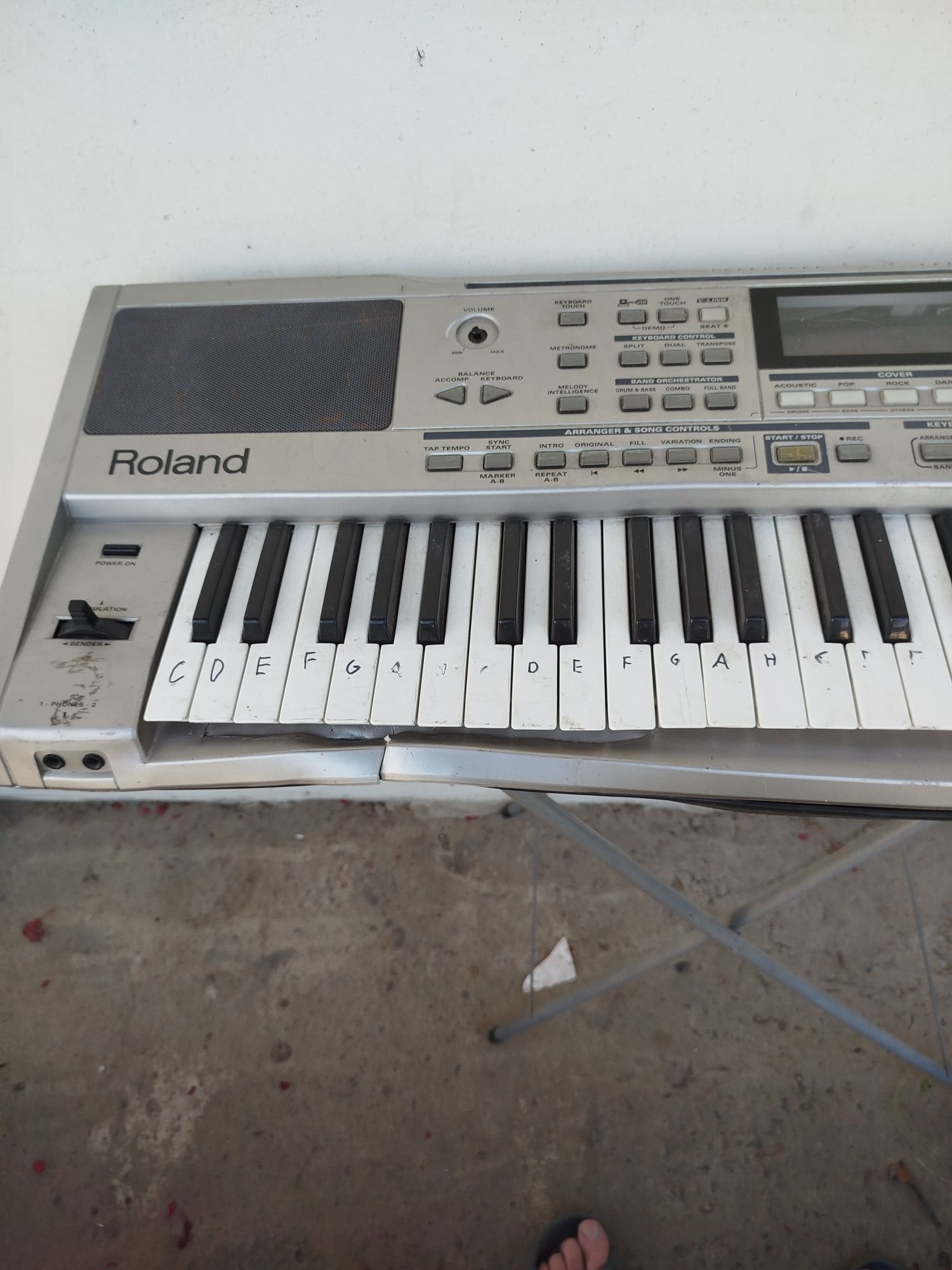 Organy Roland exr 5 nie testowane brak zasilacza