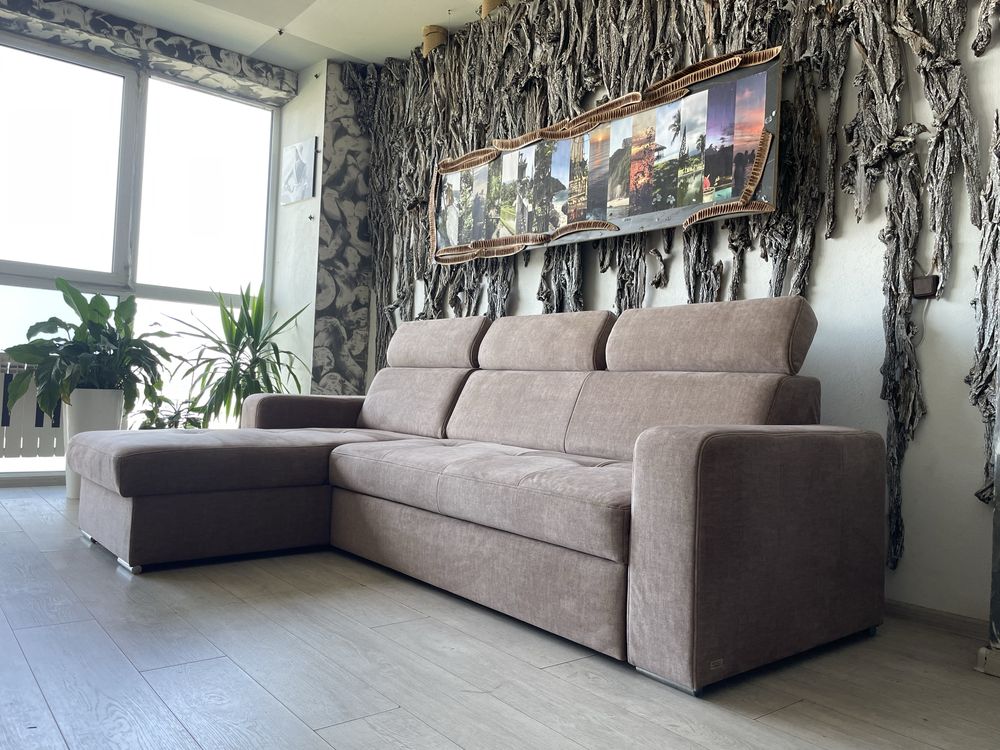 Кутовий диван Natuzzi(270х170см)Преміум клас.Кут міняється.Новий