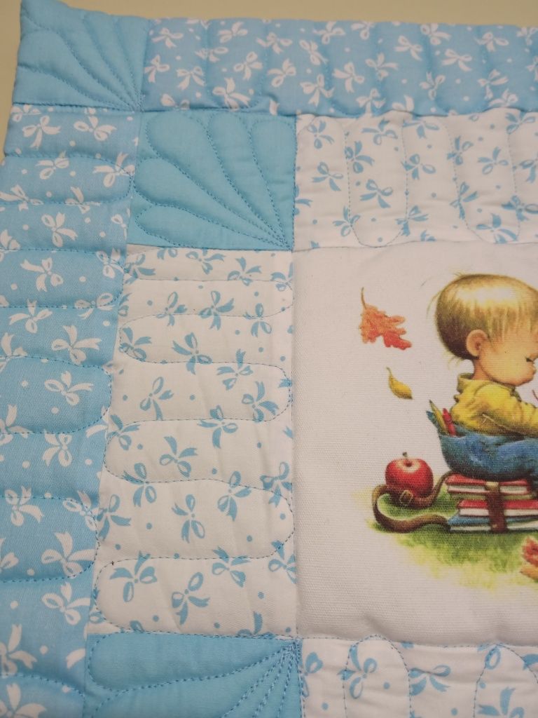 Poszewka na poduszkę 40x40 jasiek patchwork