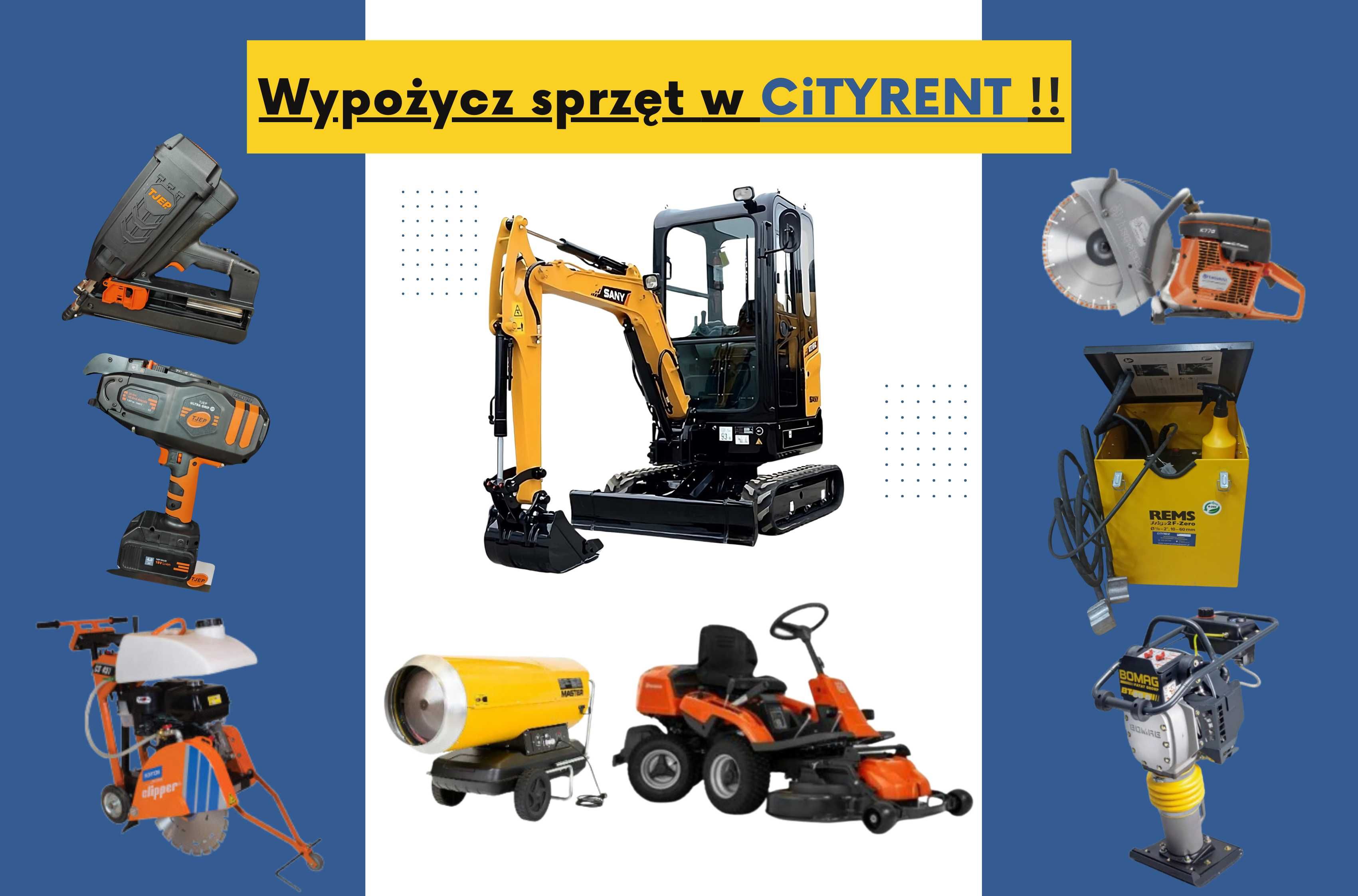 Sprzedaż i wynajem koparek w CiTYRENT 1,8T i 2,7T