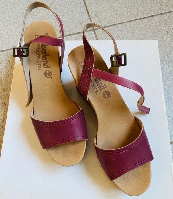 Яскраві, літні, кольору фуксія босоніжки TM Timberland на р 38