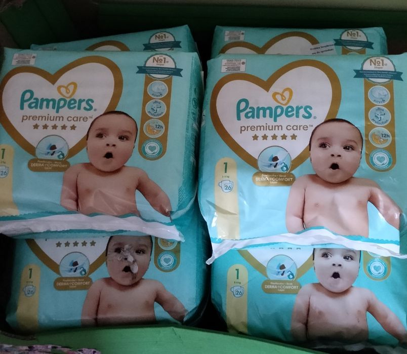 4 x PAMPERS premium care 1 2-5kg NIE DADA lulipu huggies