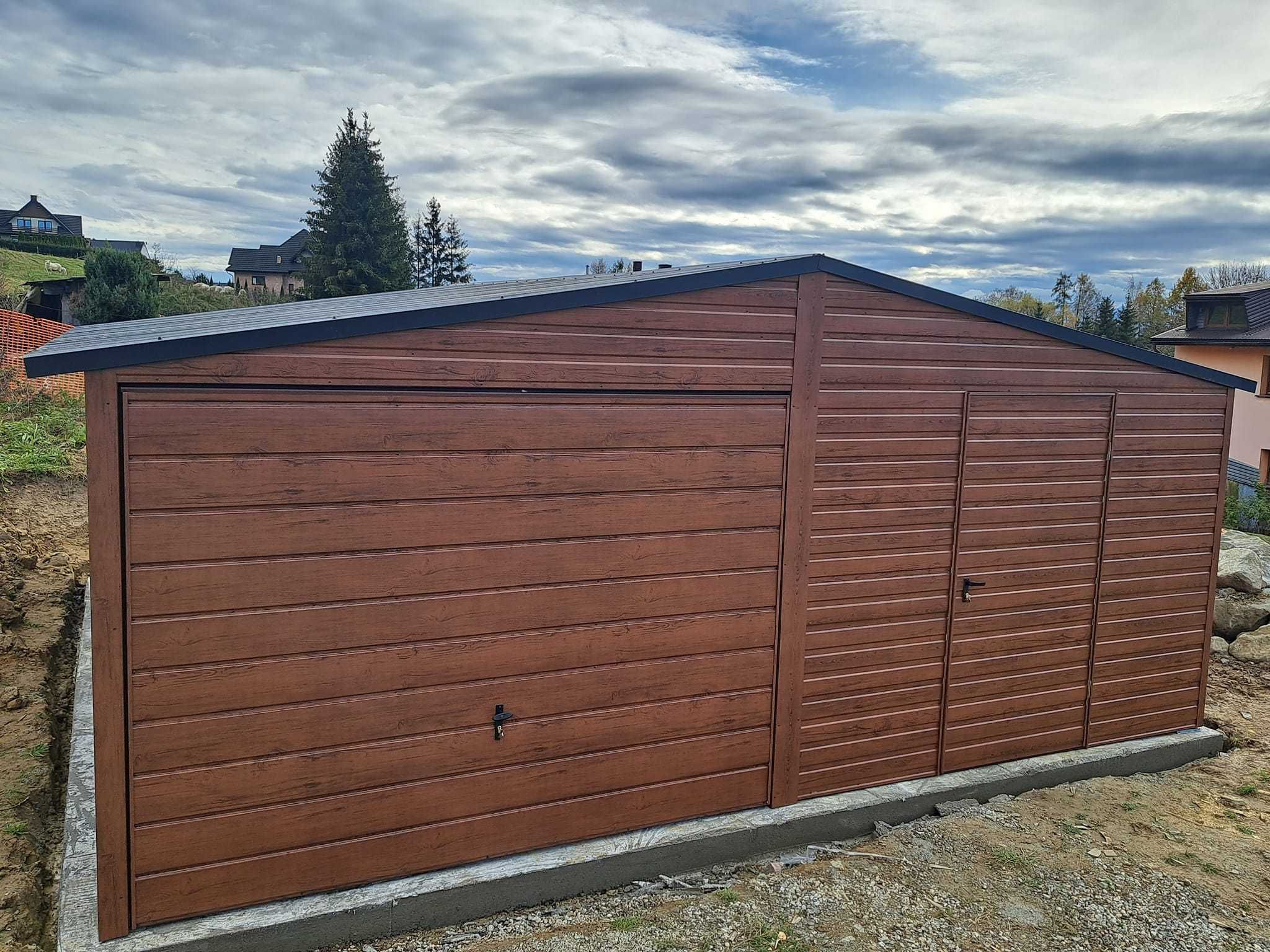 Producent garaży blaszanych, każdy wymiar, profil zamknięty
