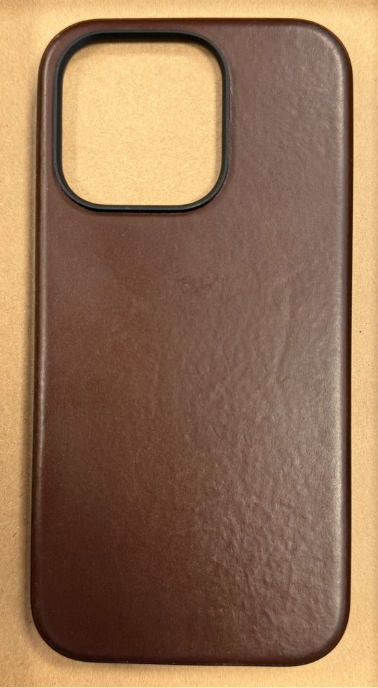 Zestaw etui NOMAD dla iPhone 15 Pro I AirPods Pro 2 I Leather Brown