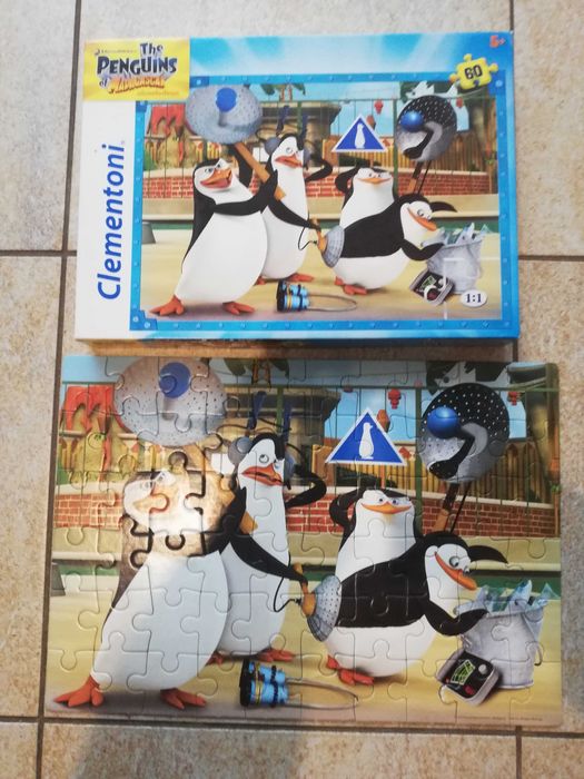 puzzle Clementoni Pingwiny z Madagaskaru 60el.