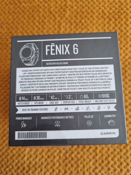 Relógio Garmin Fenix 6