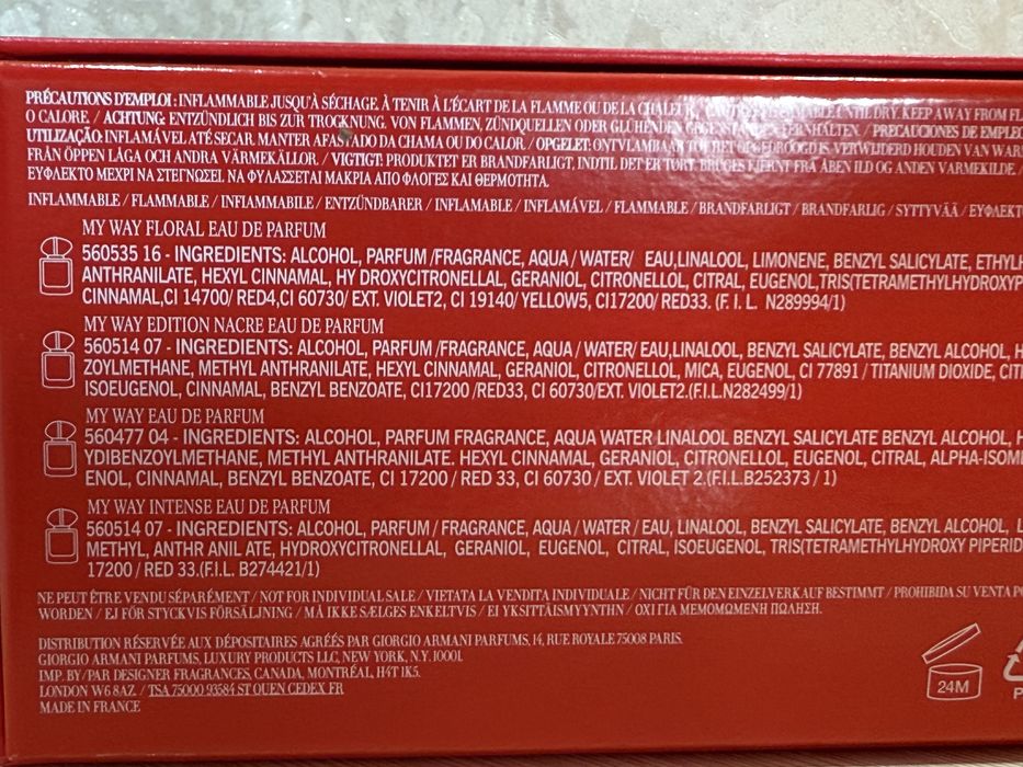 Парфумований набір Giorgio Armani My Way ОРИГІНАЛ