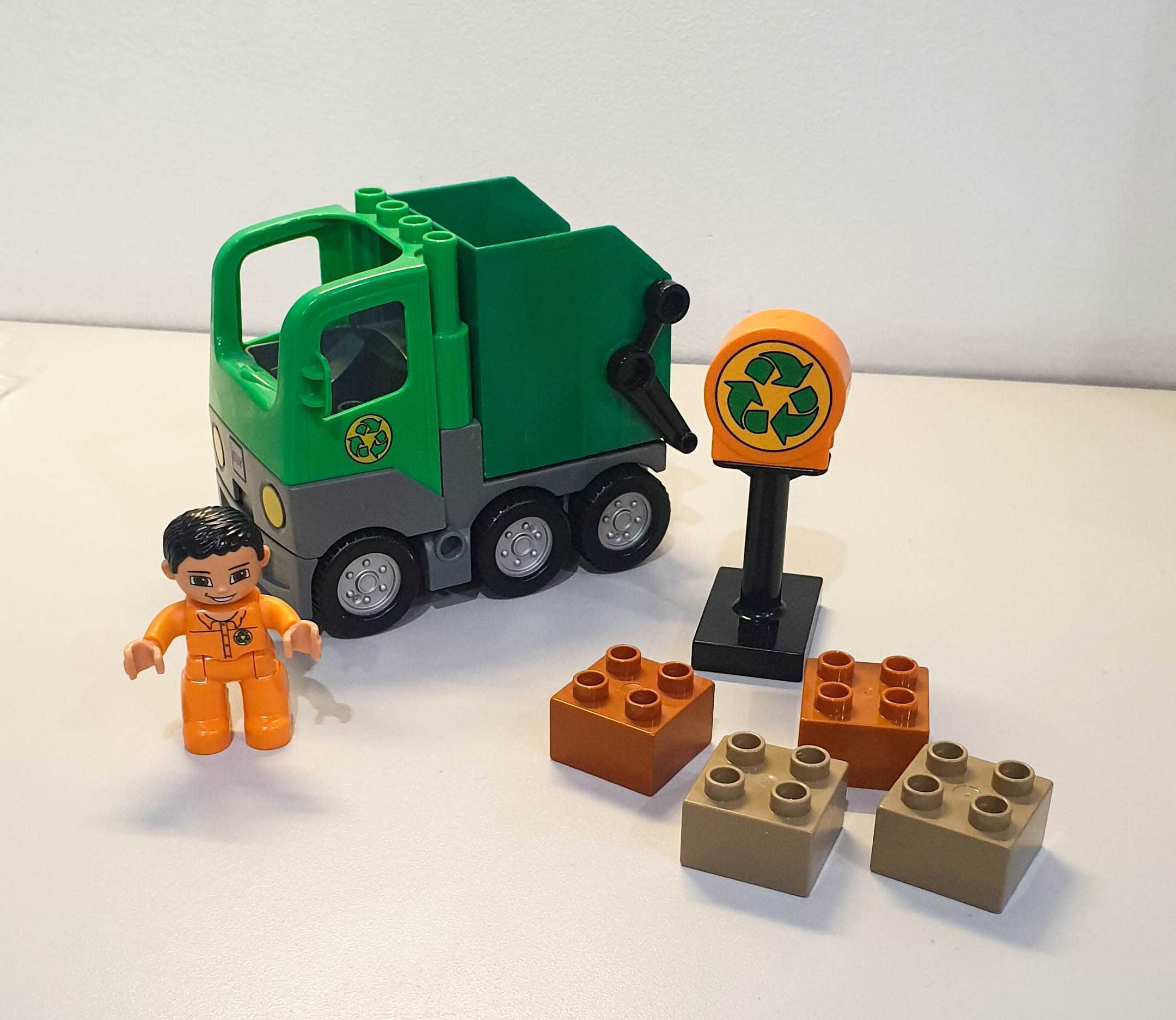 Lego DUPLO Śmieciarka i 1 ludzik - Unikalne Auto