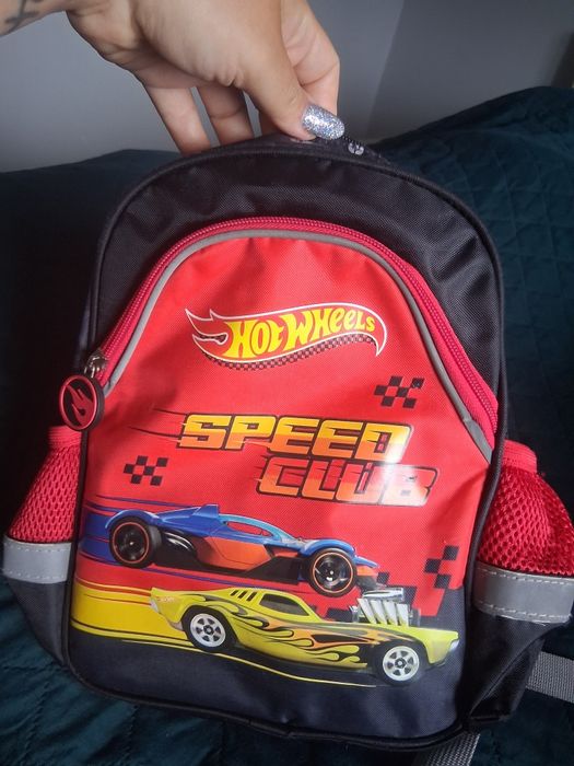 Plecak dziecięcy do przedszkola hot wheels, 2 komory